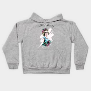 True Beauty with fragrant flowers Kids Hoodie